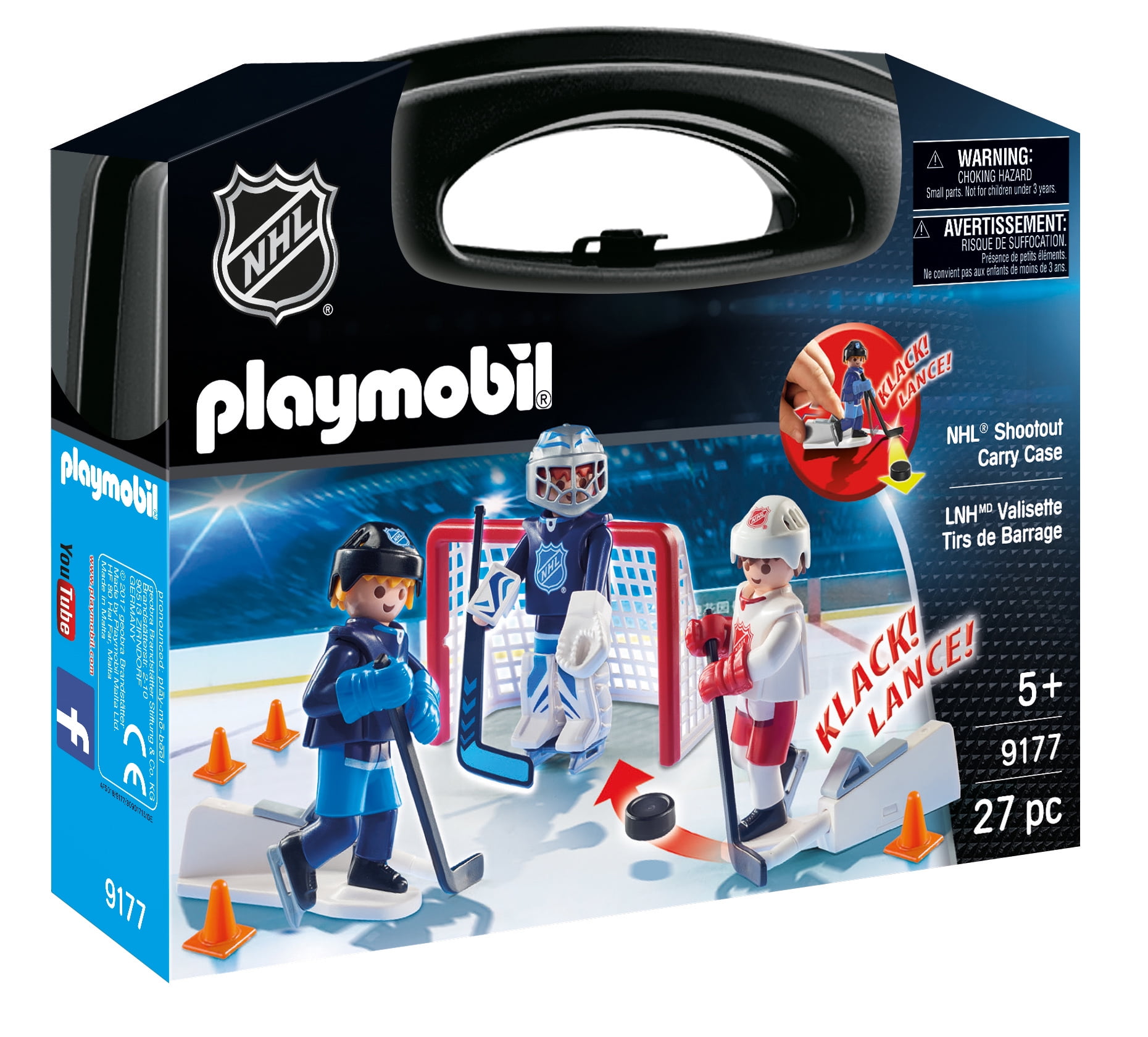 playmobil soccer shootout carry case