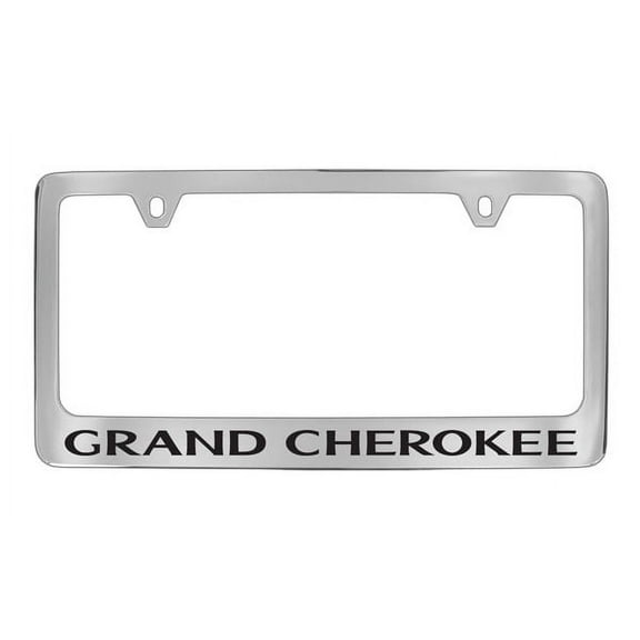 Jeep Rubicon Chrome Plated Metal License Plate Frame Holder