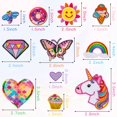 thumbnail image 3 of 30 parches para planchar con forma de corazón, coloridos parches para planchar en la rodilla para niños, parches bordados para chica de moda, apliques bordados para coser, 3 of 5