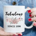 thumbnail image 5 of 1996 Birthday Gifts for Women - Fabulous Since 1996 Birthday Mug - 1996 Birthday Gifts for Mom Grandma Sister Aunt Daughter Granddaughter Friend - 11 Oz, 5 of 6