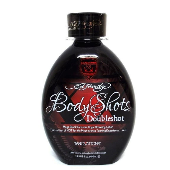 Tanovations Ed Hardy Body Shots Double Shot Warning Mega Extreme Hot Tingle 13.5 oz