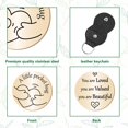 thumbnail image 3 of Pocket Hug Token Long Distance Relationship Keepsake Stainless Steel Double Sided Message Engraved Memento, 3 of 7