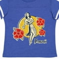 thumbnail image 4 of Inktastic Retro Hula Girl Girls Toddler T-Shirt, 4 of 5