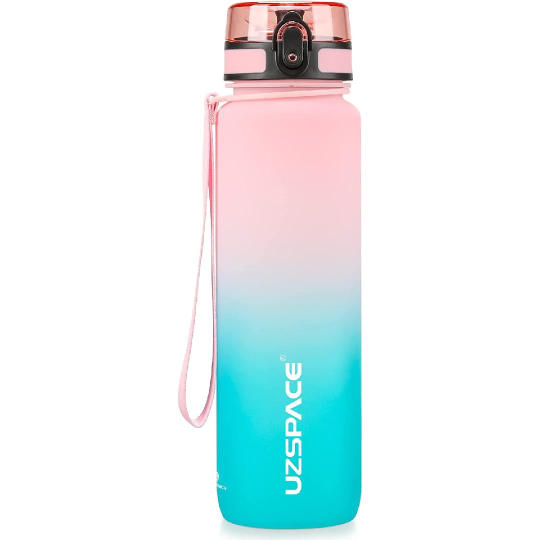 BPA Free Sports Water Bottles for School Gym Bicycle Car - Leak Proof  Sports Waterbottles - See Thro…See more BPA Free Sports Water Bottles for  School