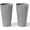 Gray, variant on Veradek Demi Series Tall Planter for Porch, Patio, Backyard | Durable Plastic-Stone Composite Material | Modern Décor for Tall PLANTS, Grasses