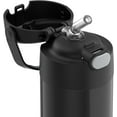 thumbnail image 3 of Thermos Kids Bouteille d'eau isolée sous vide avec paille rabattable, 355 ml, noir, 3 of 5