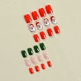 thumbnail image 2 of Yoyauz 24 PCS Christmas Fake Nails Shining Gold Purple Christmas Puppy Star Short Fake Nails, Christmas Color Nails Used for DIY Nail Decoration in Winter, 2 of 6
