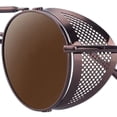 thumbnail image 6 of Round Steampunk Sunglasses Metal Frame Side Gothic Glasses for Women Dark, 6 of 7