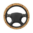 thumbnail image 3 of Gaeub Brown Mushrooms Breathable Stretch Elastic Steering Wheel Cover, Cool in Summer and Warm in Winter, Universal 15 inch, 3 of 8