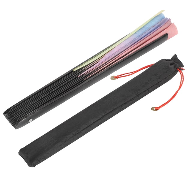 Hand FanColorful Folding Hand Held Bamboo Fan Portable Folding Fan Top of the Line