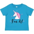 thumbnail image 3 of Inktastic 4th Birthday Cute Unicorn Girls Toddler T-Shirt, 3 of 5