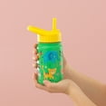 thumbnail image 3 of JoyJolt Kids Water Bottle with Straw Lid, 12oz Stainless Steel Reusable Tumbler for Toddlers, Girls, Boys, or Teen, Vacuum Insulated Water Bottle for School, Travel, and Outdoors, Leakproof, Pink, 3 of 9