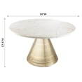 thumbnail image 3 of TOV Furniture Tempo Marble Round Cocktail Table with Gold Base, 3 of 4