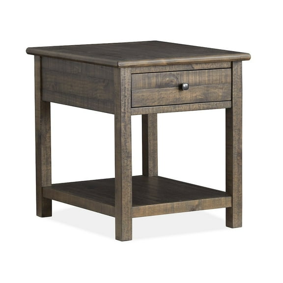Magnussen Home Smithton Homestead Brown Rectangular End Table