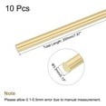 thumbnail image 2 of Uxcell Brass Rod,Brass Solid Round Rod 3.2mm/0.13inch Diameter 200mm Length Lathe Bar Stock for RC Model DIY Craft Pack of 10, 2 of 5