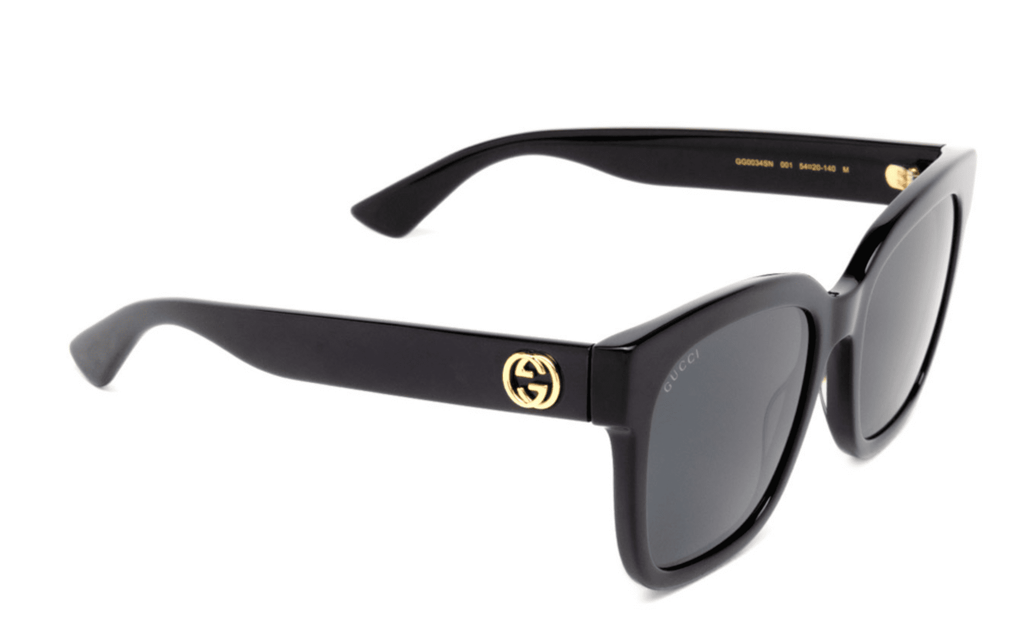 Gucci GG0034SN 001 54 New Women Sunglasses