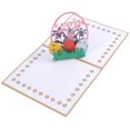 thumbnail image 1 of BAMAIA Easter Gift Pop-Up Greeting Cards 3D Rabbit Easter Eggs Flowers Easter Cutouts Handmade Holiday Gift For Easter Cards (Beige), 1 of 5