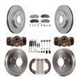 thumbnail image 1 of Transit Auto Front Rear Disc Brake Rotors Semi-Metallic Pads and Drum Kit (9Pc) for Car Dodge Caliber with 276mm Diameter Rotor K8F-102454, 1 of 11