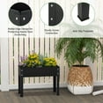 thumbnail image 5 of Amijoy Raised Garden Bed w/ Metal Legs, Low Height Elevated Gardening Container w/ Drainage Hole For Vegetables, Indoor Outdoor Planting Box, 5 of 7