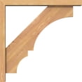 thumbnail image 3 of Ekena Millwork 3 1/2"W x 24"D x 24"H Balboa Block Smooth Bracket w/ Offset Brace, Western Red Cedar, 3 of 25