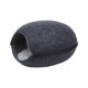 thumbnail image 2 of Cama cueva para gatos de fieltro Salvador con Boca de pescado Gris oscuro, 2 of 10
