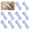 10 Pack Cabinet Door Locks for Baby Proofing and Child Safety, Childproof Cabinet Locks with Adhesive for Drawer Cupboards Fridge Closet and Pantry, Child Proof Latch for Protecting Kids