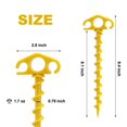 thumbnail image 2 of Estacas para tienda de campaña COBARYEN, 16 unidades, 24 cm, espiral de nailon, color amarillo, 2 of 6