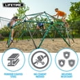 thumbnail image 4 of Lifetime Kid's Outdoor 5 ft. H x 10 ft. W Dome Climber w/Canopy, Green and Brown (90612), 4 of 14