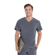 Urbane Performance 1 Pocket V-Neck Scrub Top for Men's: Modern Tailored Fit, Super Stretch, Moisture Wicking, Medical Scrubs 9150