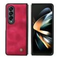 thumbnail image 6 of ELEHOLD for Samsung Galaxy Z Fold 4 5G 2022 Case, Skin Feeling Lightweight Durable PU Leather Anti-Slip Shockproof Slim Flip Case for Z Fold 4 7.6 inch, vRed, 6 of 8