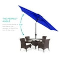 thumbnail image 3 of Best Choice Products 10ft Outdoor Steel Market Patio Umbrella w/ Crank, Tilt Push Button, 6 Ribs - Resort Blue, 3 of 8