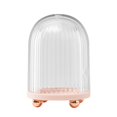 thumbnail image 1 of Esponjas de maquillaje acrílicas transparentes hisopo de algodón almacenamiento de bolas de algodón soporte para almohadillas de maquillaje organizador de cosméticos rosa brillar  Electrónica, 1 of 5