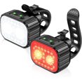 thumbnail image 1 of Bicycle Front and Rear Light Set, Headlight USB Rechargeable, IP65 Waterproof, Suitable for Night Riding/Camping/Backpacking, 1 of 5