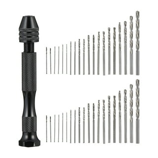  ODOMY 57pcs Pin Vise Hand Drill Bits Mini Hand Drill