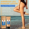 thumbnail image 4 of Airbrush Legs Lotion, Flawlessly Covers Leg Imperfections, Long Lasting & Waterproof Leg Makeup Cream,#2 Medium Glow, 4 of 12