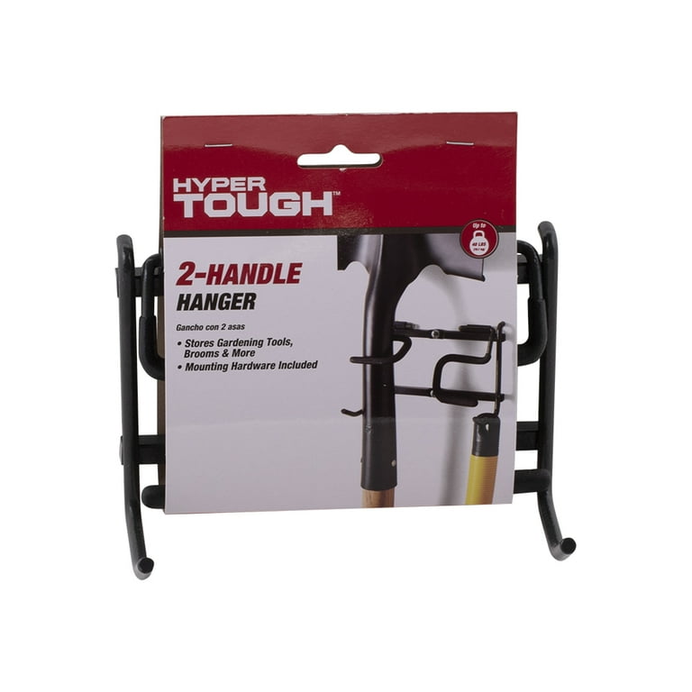 Hyper Tough Mounted Steel Utility V-Hook Hanger - Black Powder Coat Finish - 1 Each