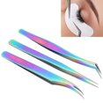 thumbnail image 3 of Eyelash Tweezers, High Closure Close Bite Process Manual Polishing Treatment Eyelash Grafting Extension Tweezers, for Individual, Technician Convenient To Use, 3 of 7