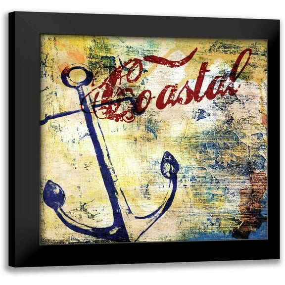 Brent, Paul 12x12 Black Modern Framed Museum Art Print Titled - Nautical Motif I