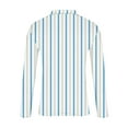 thumbnail image 5 of Aueoeo Shirt For Men Long Sleeve Button -Down Shirts Line Printing Shirt Color Blocks Shirt Casual Vacation Beach Tops Light Blue 5X-L, 5 of 5