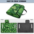 thumbnail image 4 of SEANATIVE Universal Golf Cart Seat Covers Towel Blanket, Portable Club Car Accessories with 4 Pockets, Compatible with 2-Person Golf Carts, St. Patrick's Day Decor, Green Shamrock Clover Leaf, 4 of 7