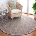 thumbnail image 2 of SAFAVIEH Textural Adrasteia Geometric Area Rug, Brown, 6' x 6' Round, 2 of 8
