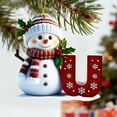 thumbnail image 3 of Adornos Navideños con Letras 2025, Colgante de Ciervo Navideño, Decoración de Madera para Mesa, Adornos Personalizados, 3 of 6