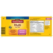 Nature Made Multi Vitamin For Women Tablets, Womens Multivitamin for Nutritional Support, 90 Ct