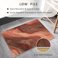 thumbnail image 4 of Natural Wood Grain Area Rug, Red Brown Rustic Texture Carpet, Washable Non Slip Low Pile Soft Thin, Living Room Bedroom Home Decor Mat 3x5ft(Small), 4 of 8