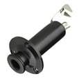 thumbnail image 1 of Conector de de Salida de Extremo de Correa de 1/4 "Hecho de Latón Conector de de Salida de Extremo de Correa de Repuesto negro Hugo Toma de entrada de salida de bajo, 1 of 4