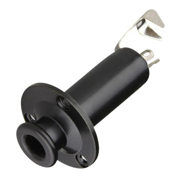 Toma de bloqueo de Correa de salida para guitarra eléctrica Shamjiam Negro