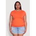 thumbnail image 2 of Women's Plus Size Side Ruched Tee, 2 of 5