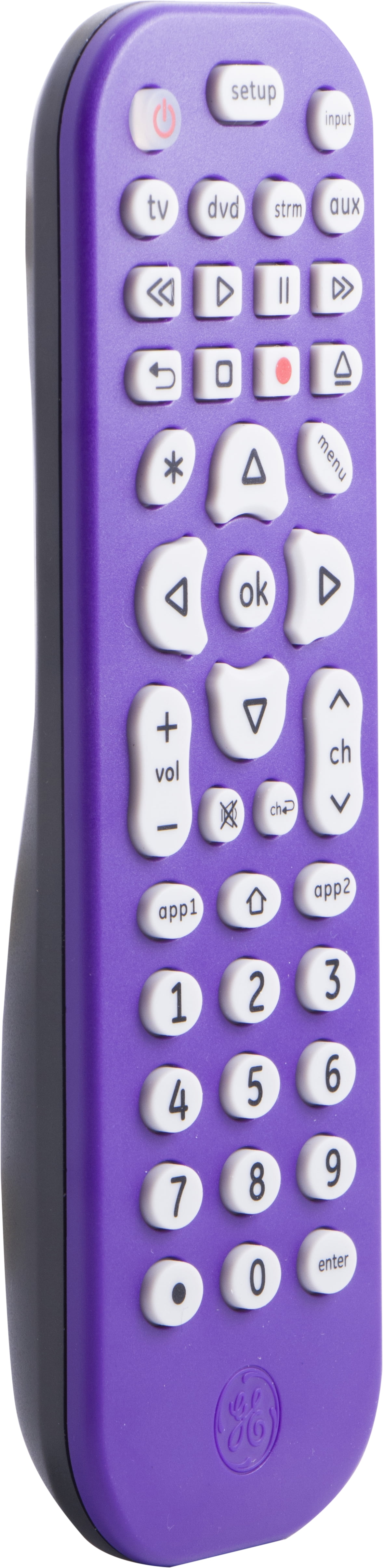 GE 4 Device Universal Remote Control, Purple, 38738