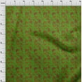 thumbnail image 3 of oneOone Polyester Lycra Green Fabric Batik Craft Projects Decor Fabric Printed By The Yard 56 Inch Wide - S4, 3 of 4