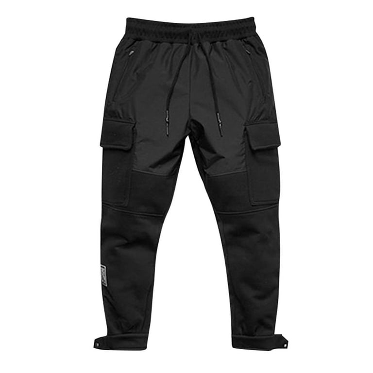 Jogging Pants Men Pantalones Deportivos Para Hombre Sport Pants Men Leisure Solid Color Work Pants Black XXL Walmart